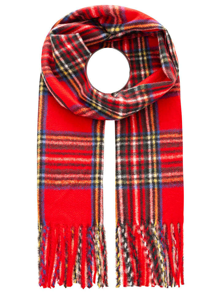 Zwillingsherz Szal w kolorze czerwonym rozmiar: onesize