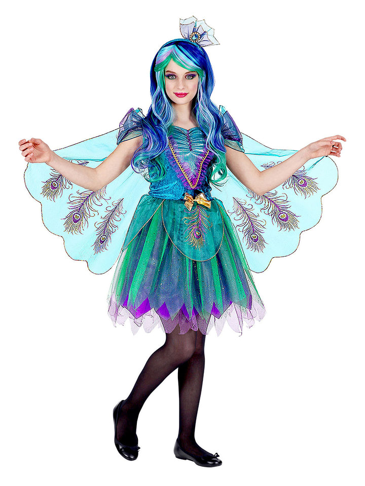 Carnival Party 2-częściowy kostium w kolorze turkusowo-niebieskim rozmiar: 128