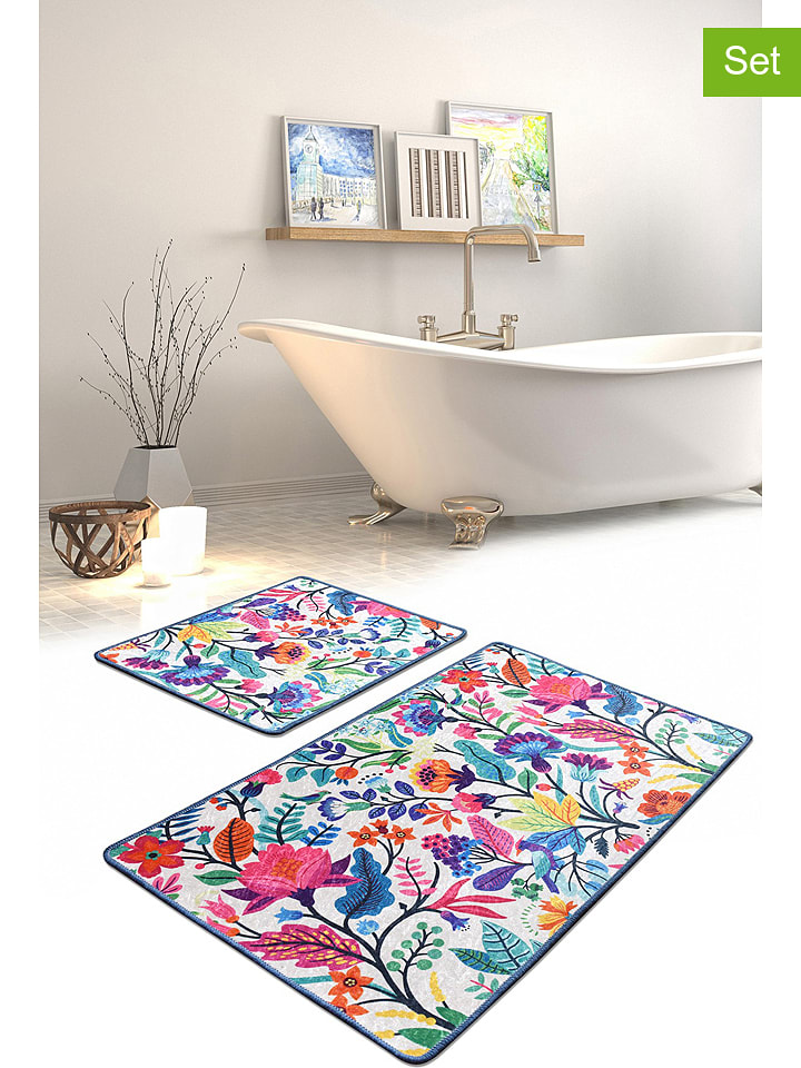 Elizabed Dywaniki łazienkowe (2 szt.) "Pictura" ze wzorem rozmiar: onesize