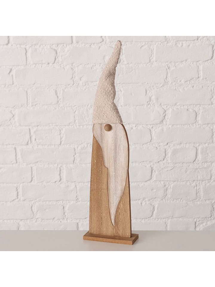 Boltze Figurka dekoracyjna "Magios" w kolorze jasnobrązowo-kremowym - wys. 46 cm rozmiar: onesize