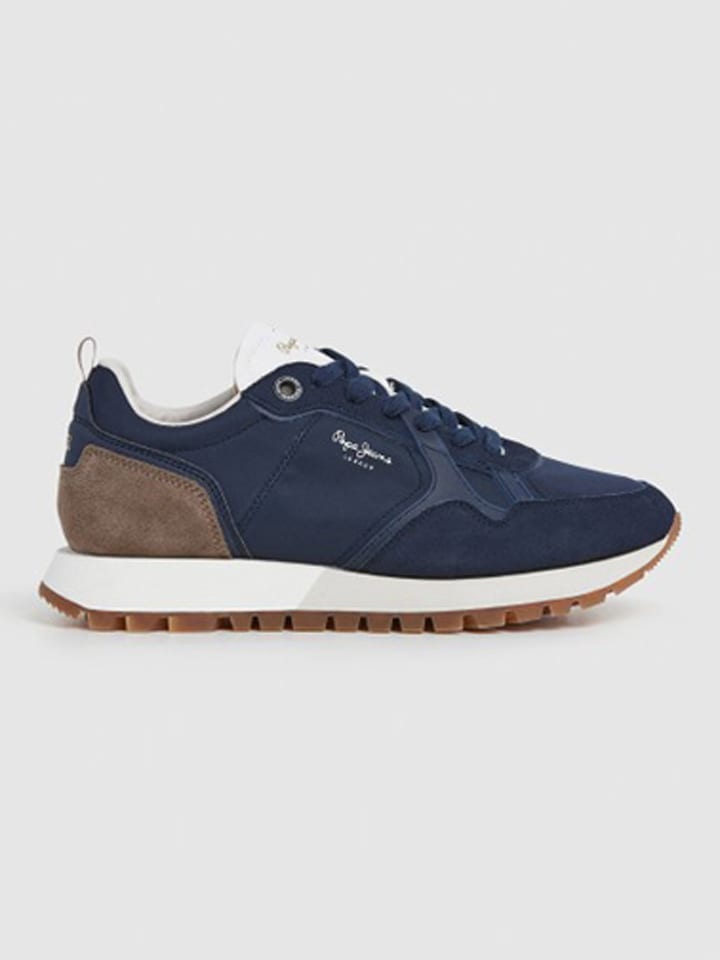 Pepe Jeans FOOTWEAR Sneakersy "Ari Club" w kolorze granatowo-brązowym rozmiar: 43