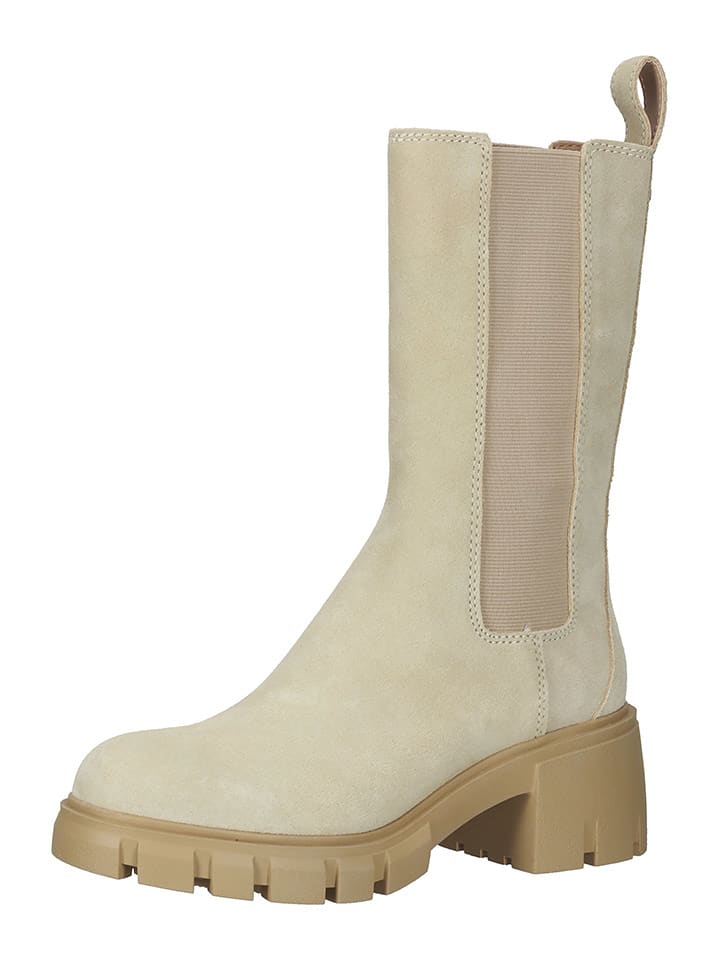 Steve Madden Skórzane sztyblety w kolorze beżowym rozmiar: 41