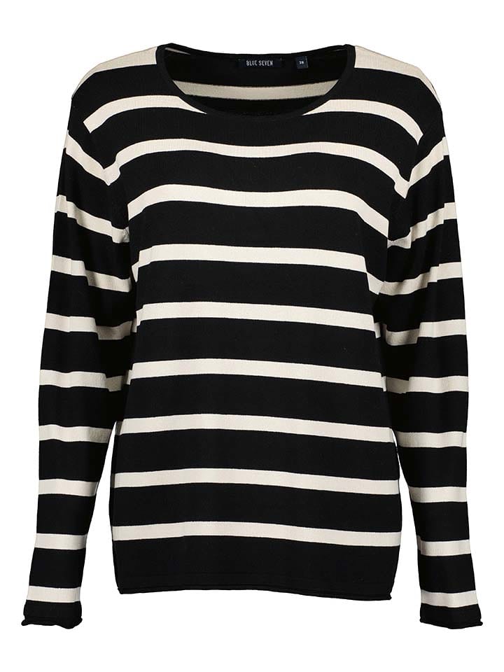 Blue Seven Sweter w kolorze czarno-białym rozmiar: 44