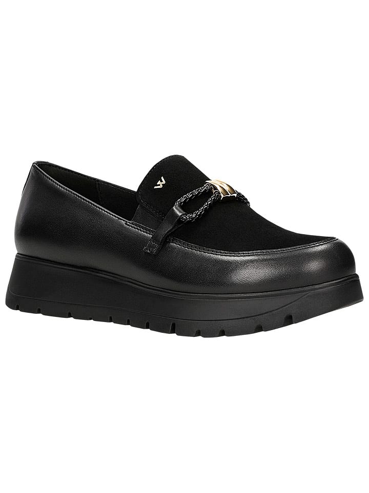 Wojas Skórzane slippersy w kolorze czarnym rozmiar: 36