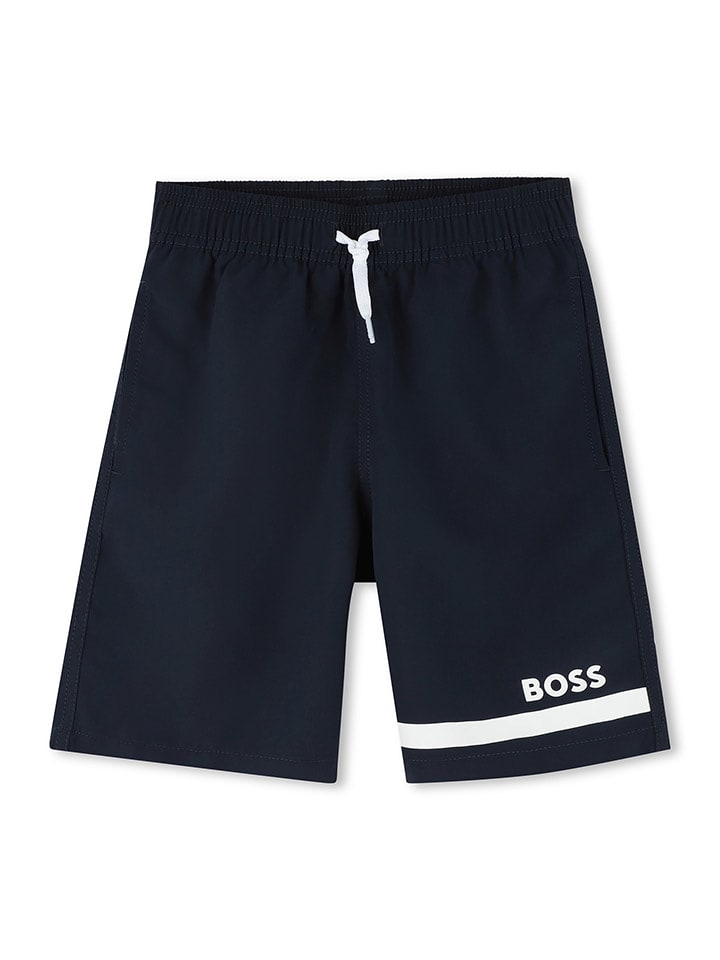 Hugo Boss Kids Szorty kąpielowe w kolorze granatowym rozmiar: 152