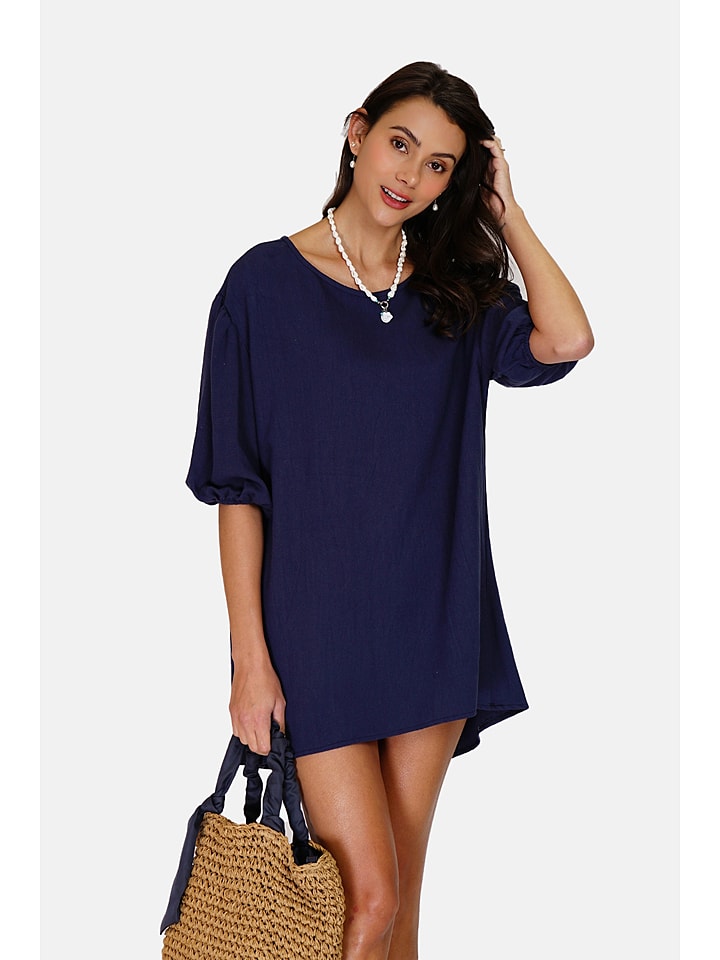 Le Jardin du Lin Sukienka w kolorze granatowym rozmiar: 36