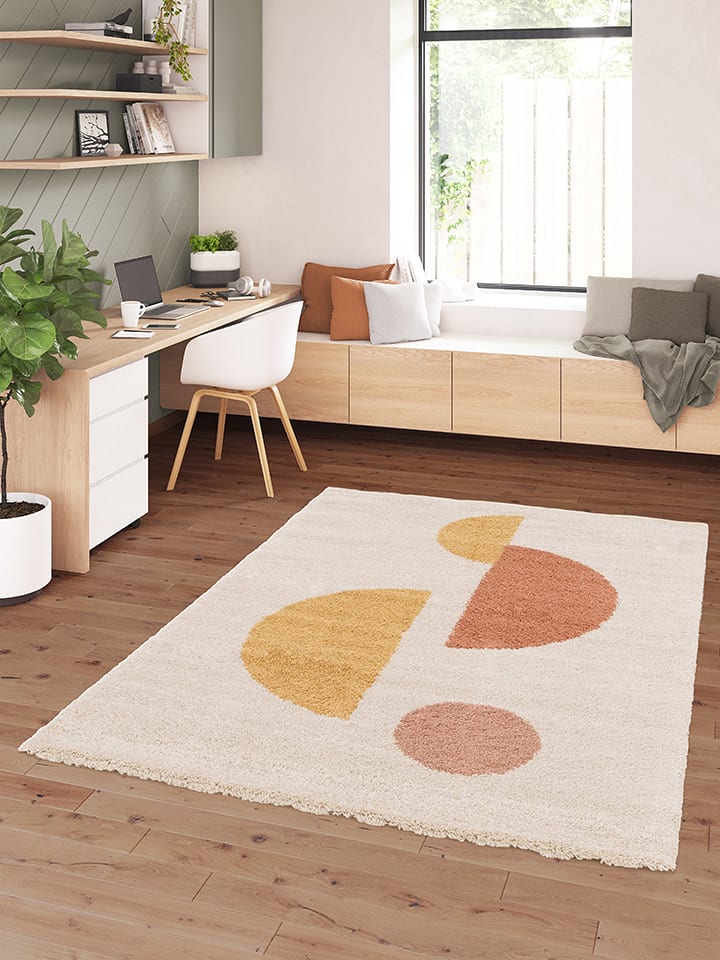 bobochic Dywan "Adeline" w kolorze żółto-jasnoróżowo-kremowym rozmiar: 200x290 cm