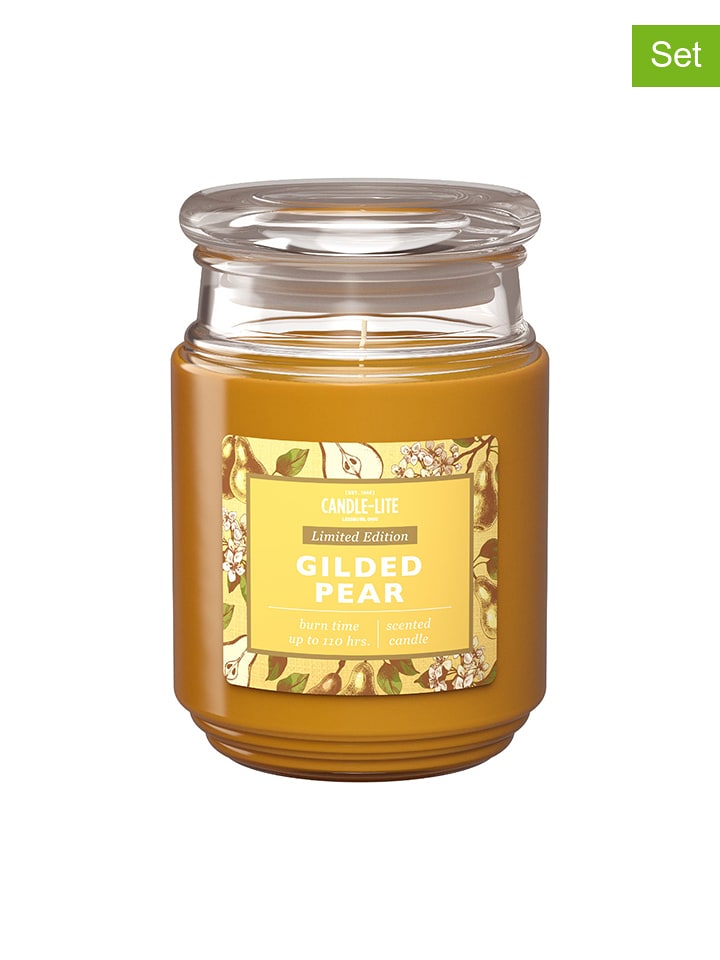 CANDLE-LITE Świece zapachowe (2 szt.) "Gilded Pear" - 2 x 510 g rozmiar: onesize