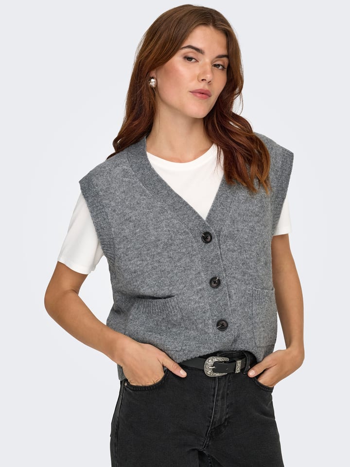 JDY Bezrękawnik w kolorze szarym rozmiar: L