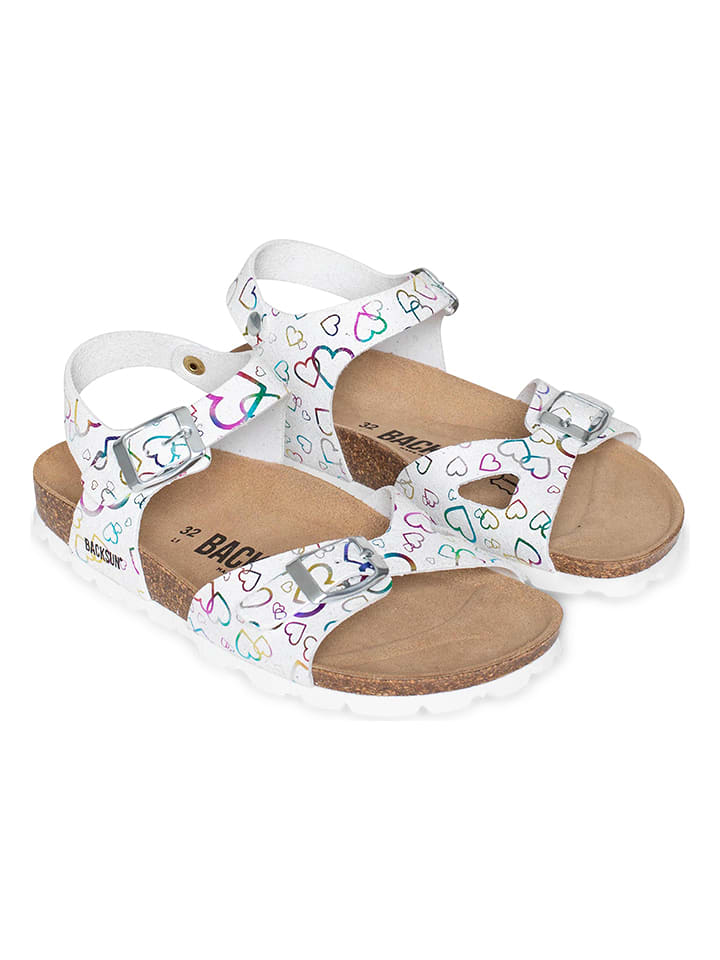 BACKSUN Sandały "Tana" w kolorze białym rozmiar: 33