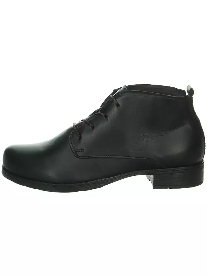 Think! Skórzane trzewiki w kolorze czarnym rozmiar: 42