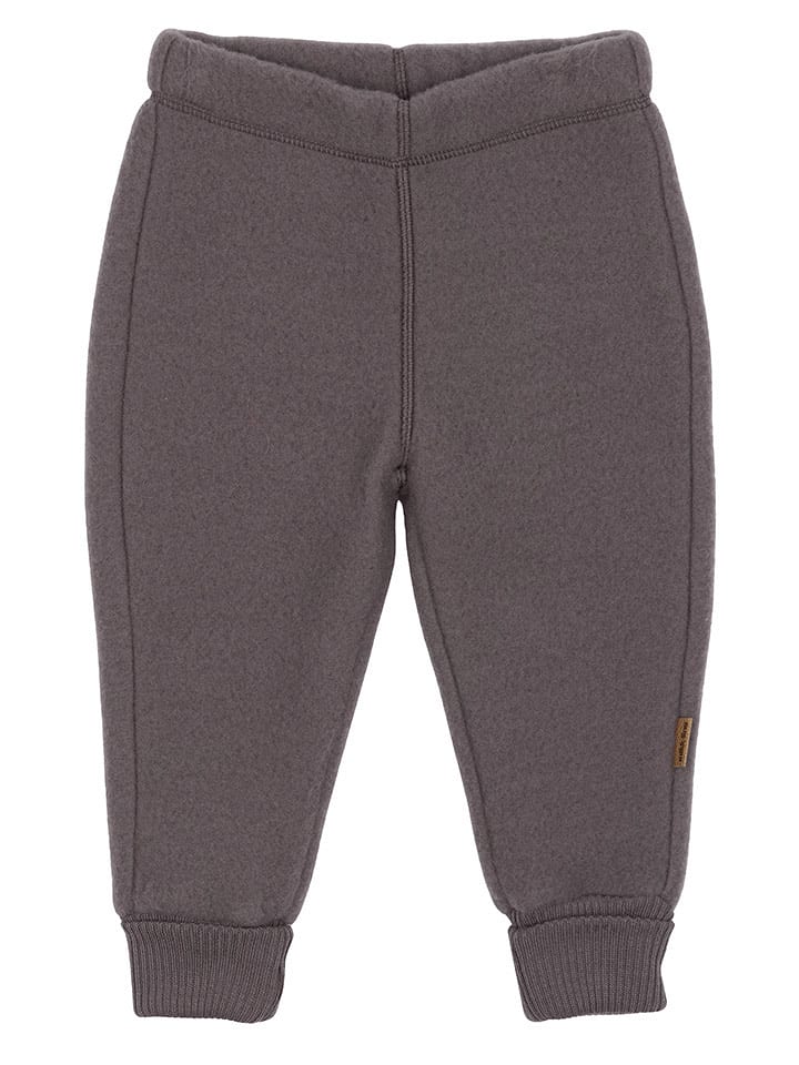 mikk-line Wełniane spodnie w kolorze brązowym rozmiar: 98