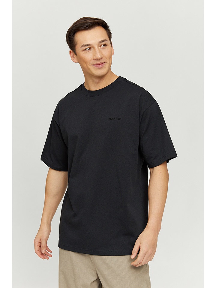 MAZINE Koszulka "Hanno" w kolorze czarnym rozmiar: S