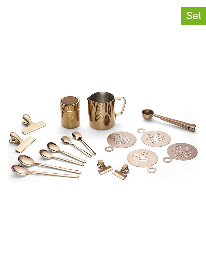 Echtwerk 23-częściowy zestaw w kolorze miedzianym do kawy rozmiar: onesize