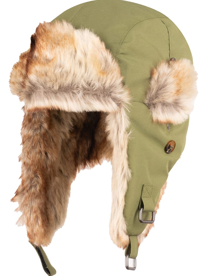 Trollkids Czapka "Isfjord" w kolorze khaki rozmiar: 48-52 cm