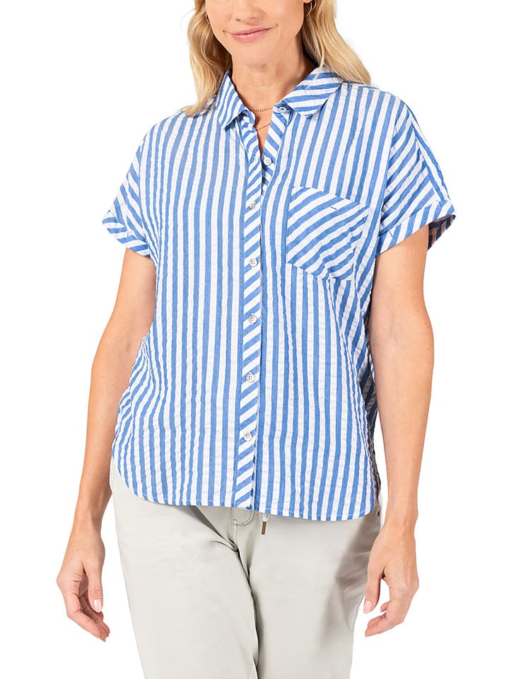 Timezone Bluzka w kolorze niebieskim rozmiar: S