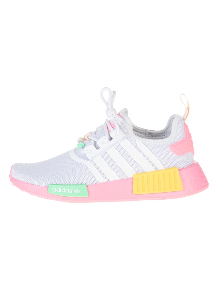 adidas Sneakersy "R1" w kolorze biało-jasnoróżowym ze wzorem rozmiar: 36
