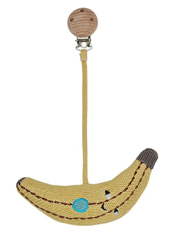 OYOY mini Łańcuszek "Yummy Banana" w kolorze żółtym do smoczka rozmiar: onesize
