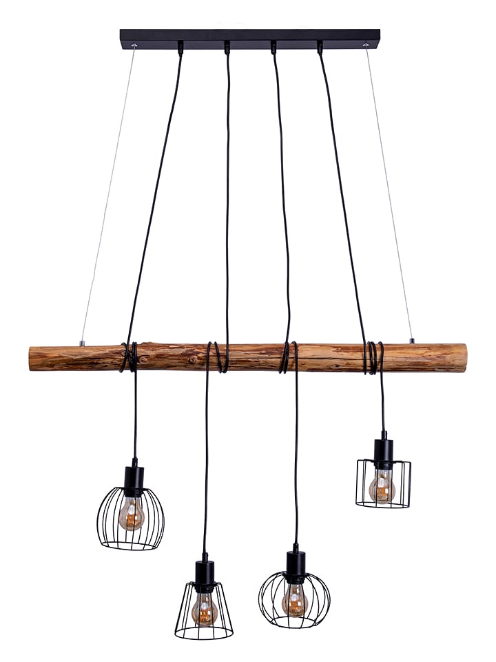 näve Lampa wisząca LED "Woodland" w kolorze jasnobrązowym - 100 x 150 x 10 cm rozmiar: onesize