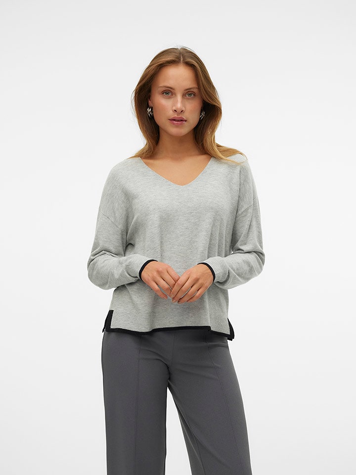 Vero Moda Sweter w kolorze szarym rozmiar: S