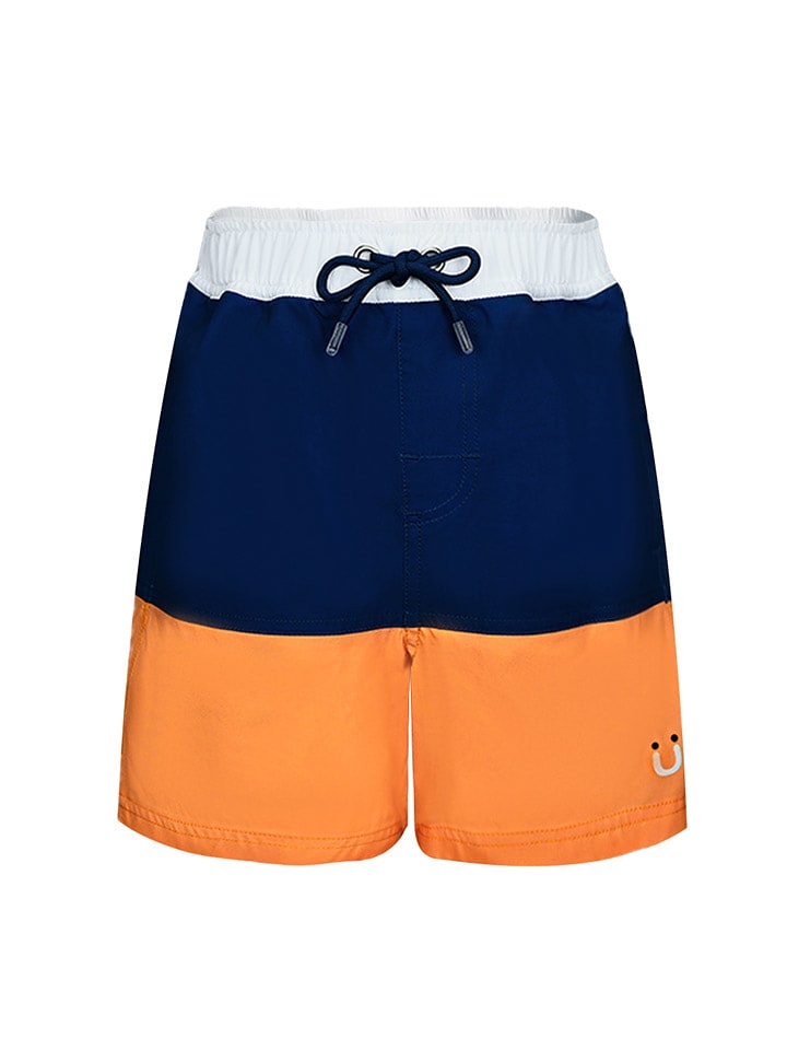 Peek U Szorty kąpielowe "Aysu" w kolorze biało-pomarańczowo-granatowym rozmiar: 128