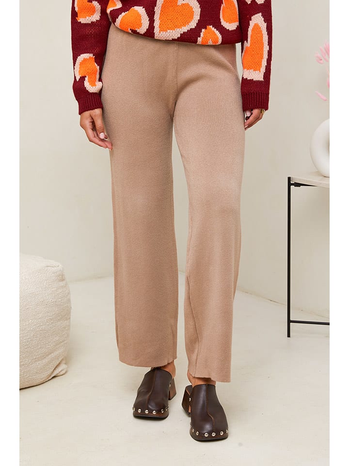 Soft Cashmere Spodnie w kolorze karmelowym rozmiar: 34/36