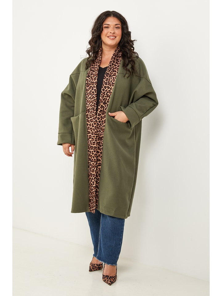 Curvy Lady Płaszcz przejściowy w kolorze khaki rozmiar: 40/42