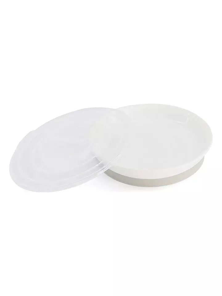Twistshake Talerz w kolorze białym do nauki jedzenia - 430 ml rozmiar: onesize
