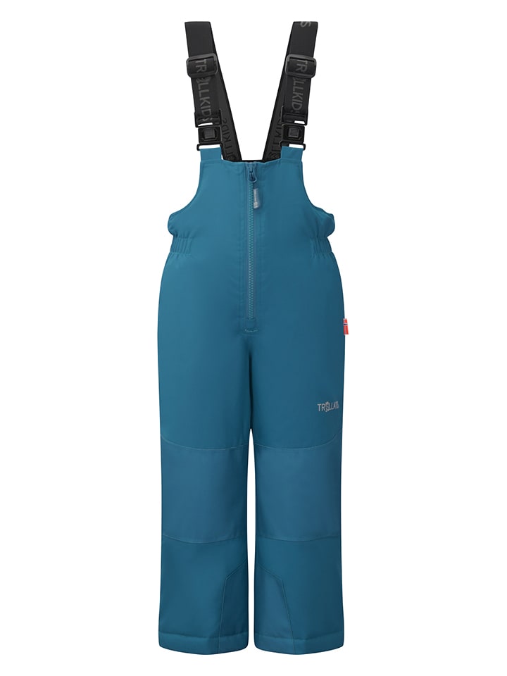 Trollkids Spodnie narciarskie "Nordkapp" w kolorze turkusowym rozmiar: 92