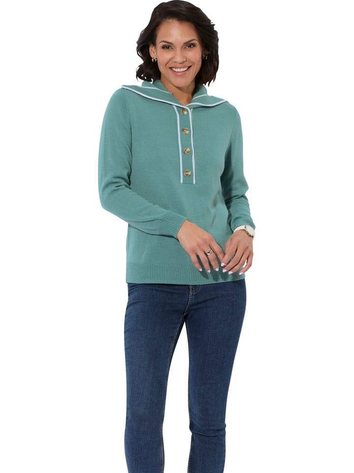 WITT WEIDEN Sweter w kolorze turkusowym rozmiar: 42