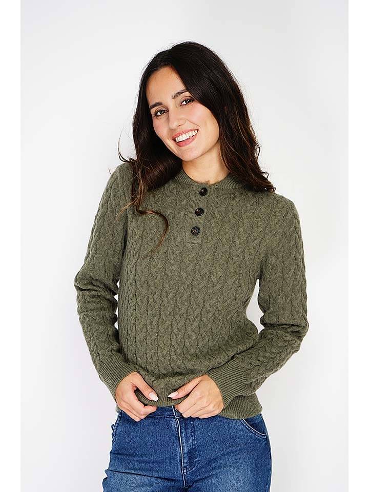 C& Jo Sweter w kolorze khaki rozmiar: 34