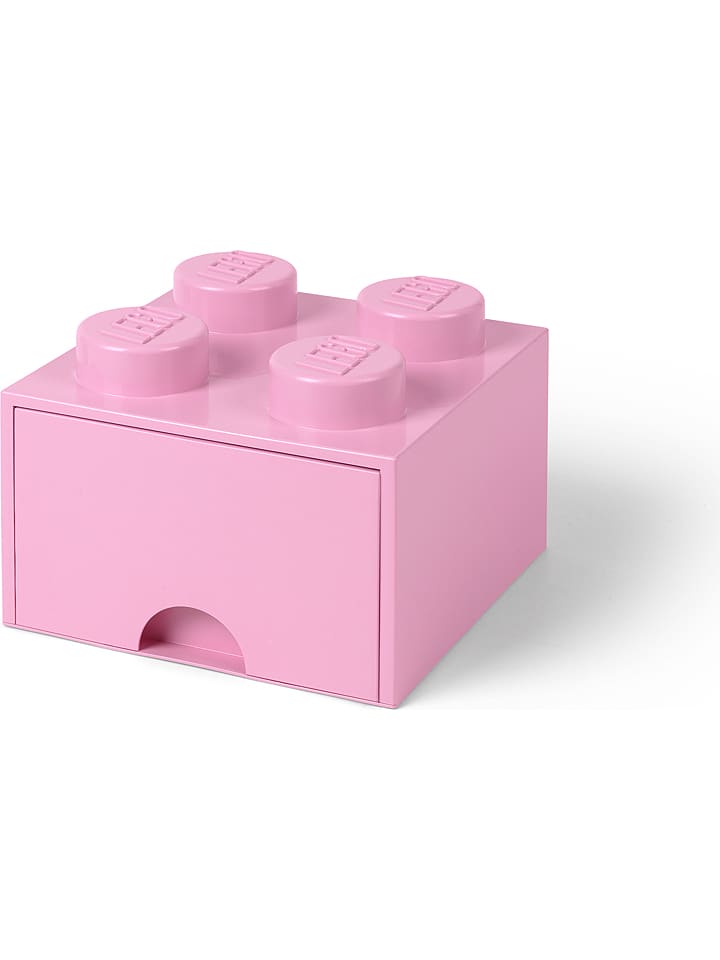 LEGO Pojemnik "Brick 4" w kolorze jasnofioletowym z szufladami - 25 x 18 x 25 cm rozmiar: onesize