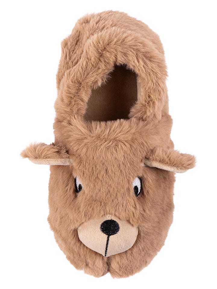 Fun Socks Kapcie w kolorze jasnobrązowym rozmiar: 27/28