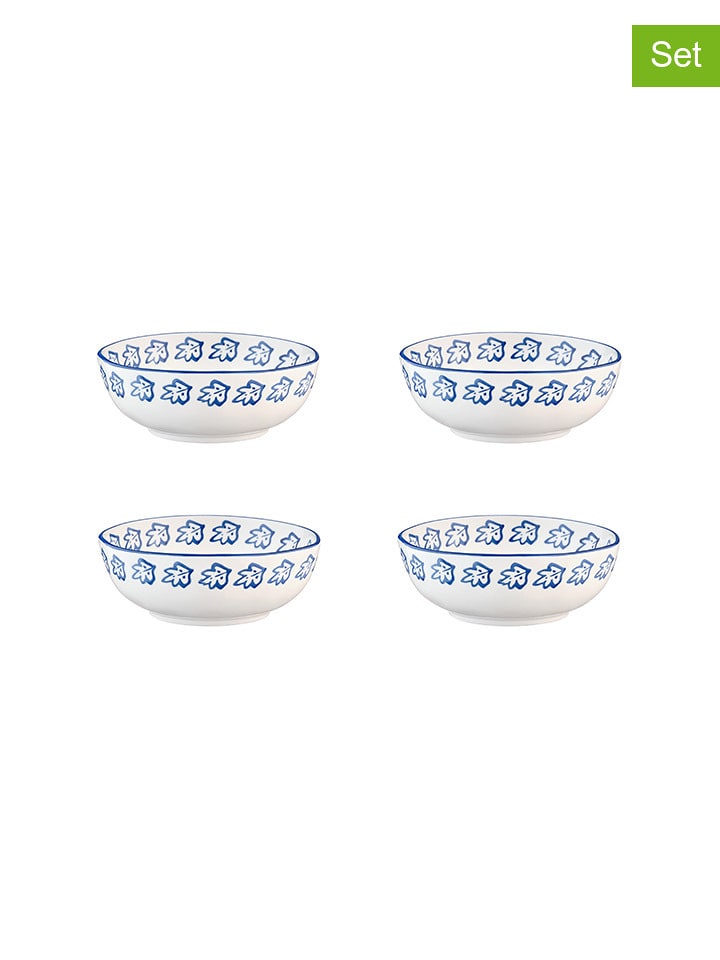 Björn Miski (4 szt.) "Napoli" w kolorze biało-niebieskim - Ø 17,5 cm rozmiar: onesize