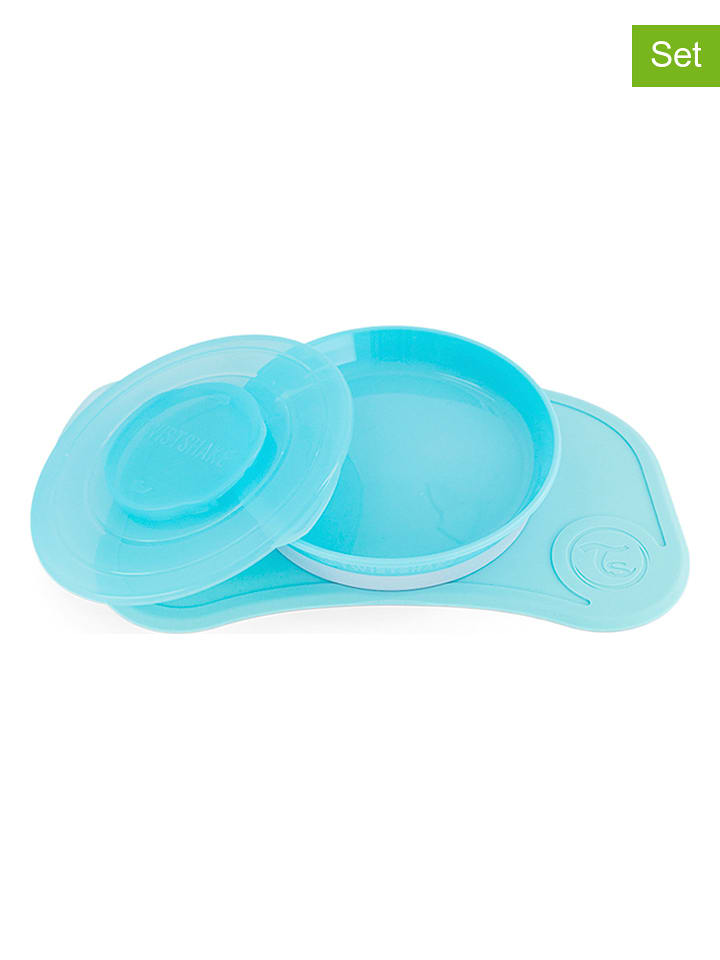 Twistshake 2-częściowy zestaw w kolorze niebieskim do nauki jedzenia rozmiar: onesize