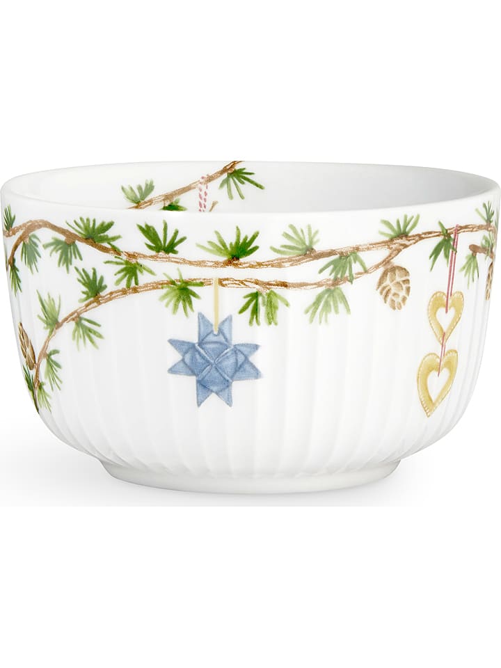 Kähler Miska świąteczna w kolorze bialo-zielonym - Ø 12 cm rozmiar: onesize