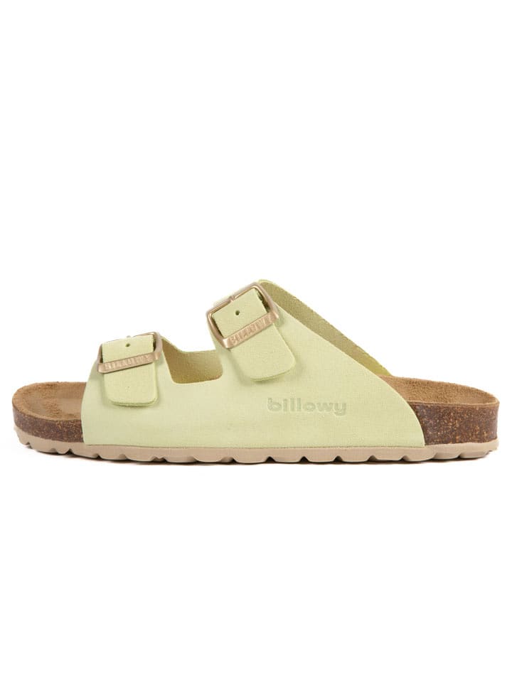 billowy Skórzane klapki w kolorze jasnozielonym rozmiar: 39