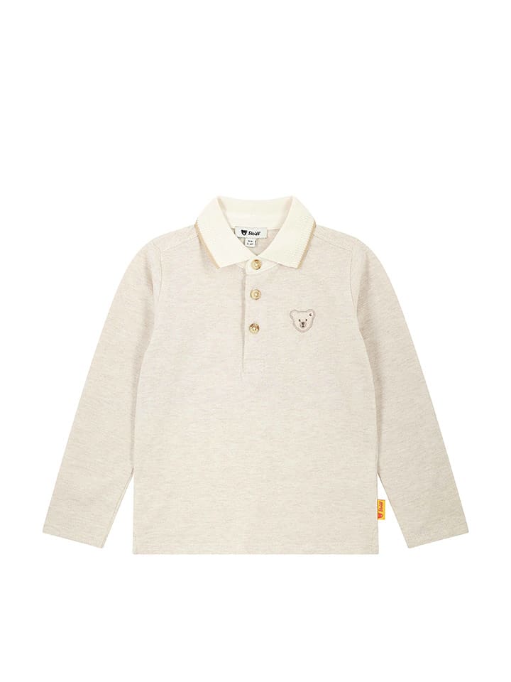 Steiff Koszulka polo w kolorze kremowym rozmiar: 104