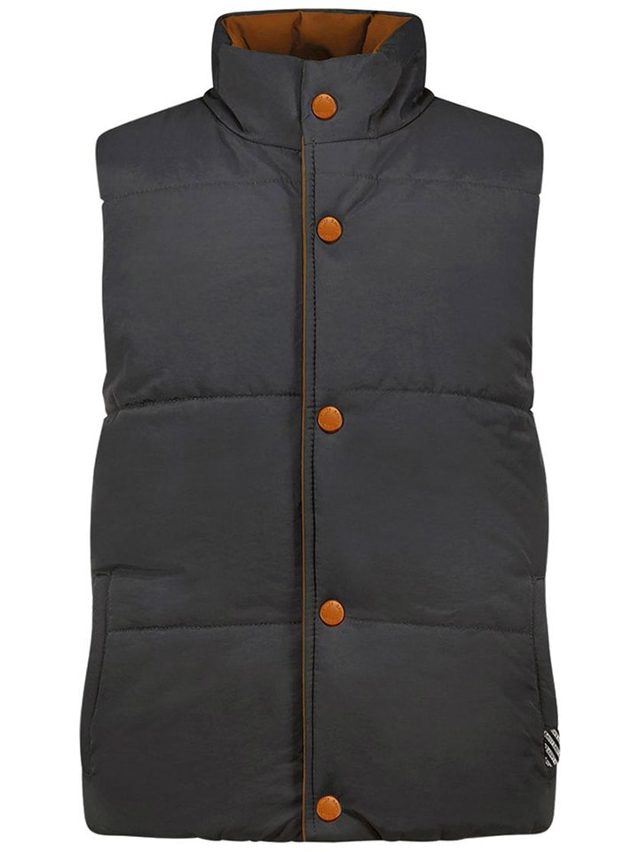 B.Nosy Dwustronna kamizelka w kolorze antracytowo-pomarańczowym rozmiar: 122/128