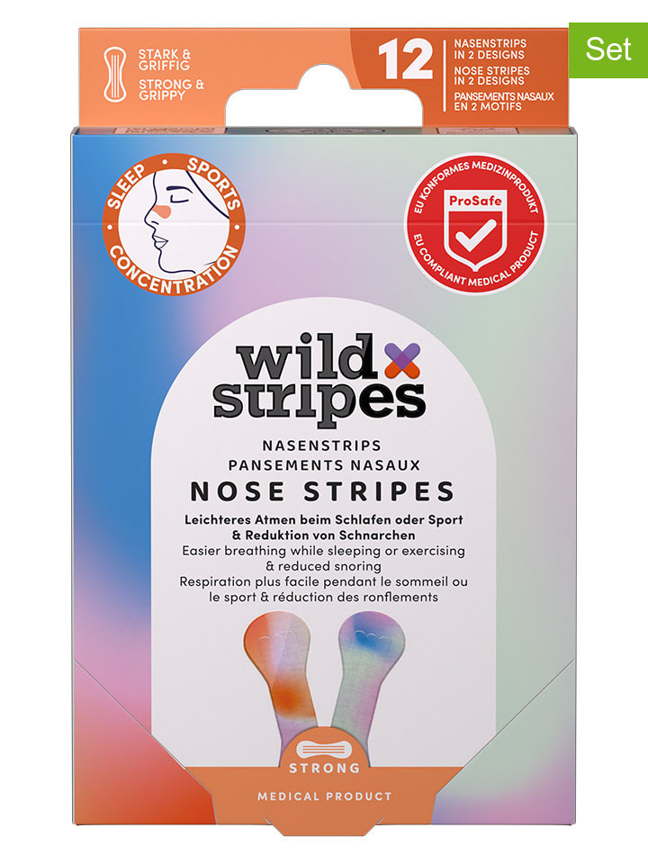 Wild Stripes Plastry (4 x 12 szt.) "Wild Stripes Nose Patches Sunset" na nos rozmiar: onesize