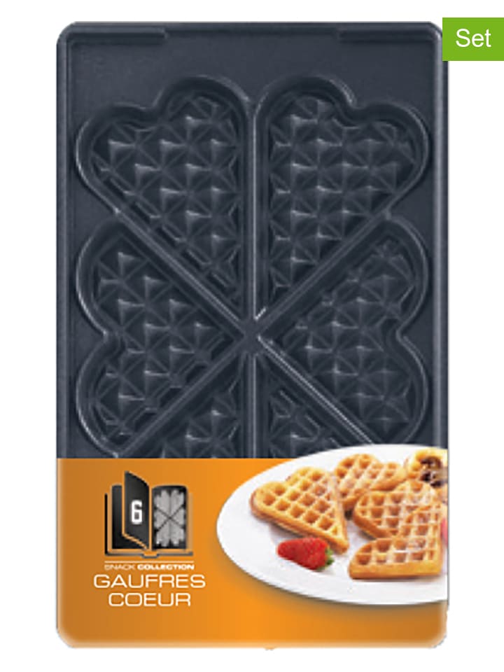 Tefal Formy (2 szt.) "XA8006" w kolorze czarnym do gofrów rozmiar: onesize