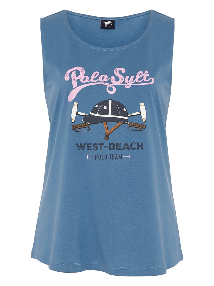 Polo Sylt Top w kolorze niebieskim rozmiar: M
