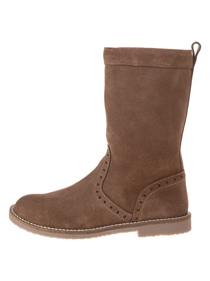 lamino Skórzane kozaki w kolorze jasnobrązowym rozmiar: 34