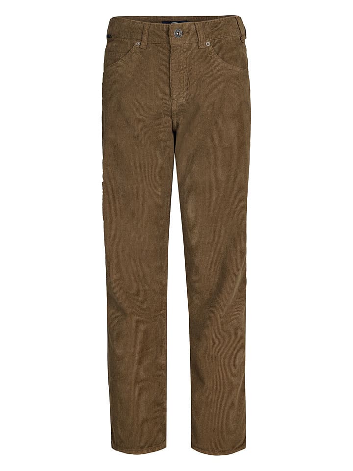 Petrol Industries Spodnie sztruksowe w kolorze jasnobrązowym rozmiar: 140