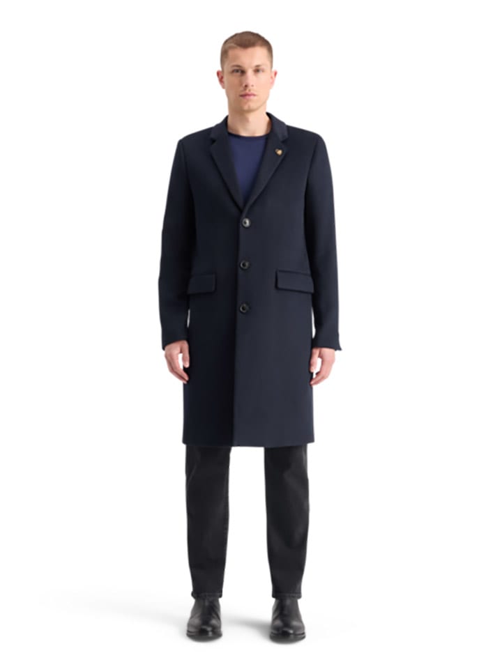 Scotch & Soda Płaszcz przejściowy w kolorze granatowym rozmiar: XL