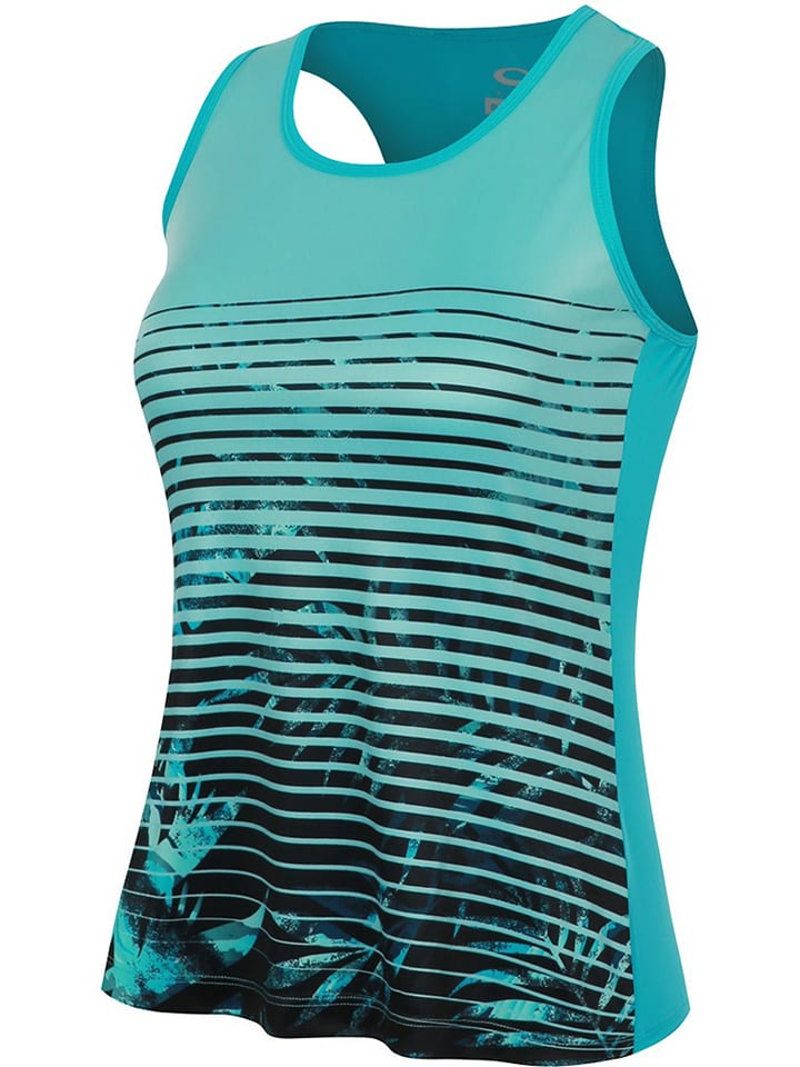 Protective Top kolarski "P-Roses for Me" w kolorze turkusowym rozmiar: 48