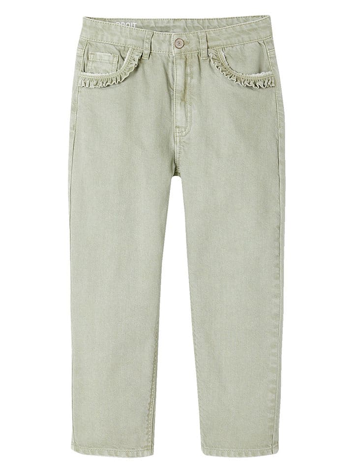 vertbaudet Spodnie w kolorze zielonym rozmiar: 110