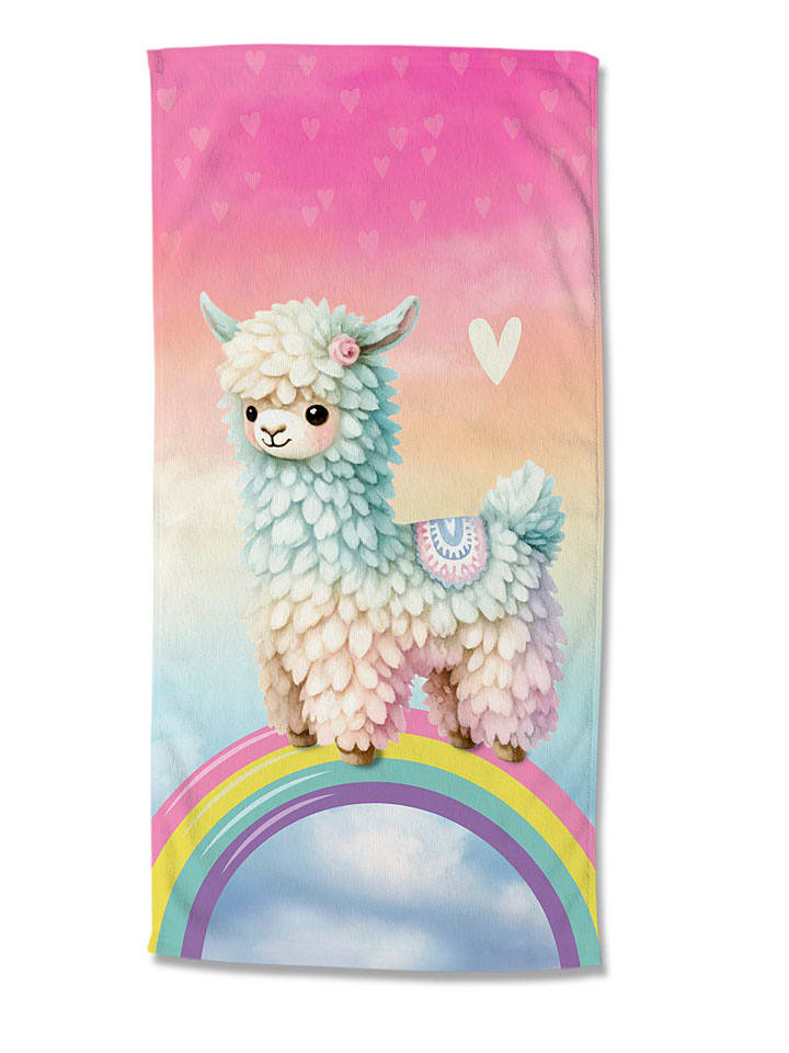 Good Morning Ręcznik plażowy "Chico" w kolorze różowo-błękitnym rozmiar: 75x150 cm