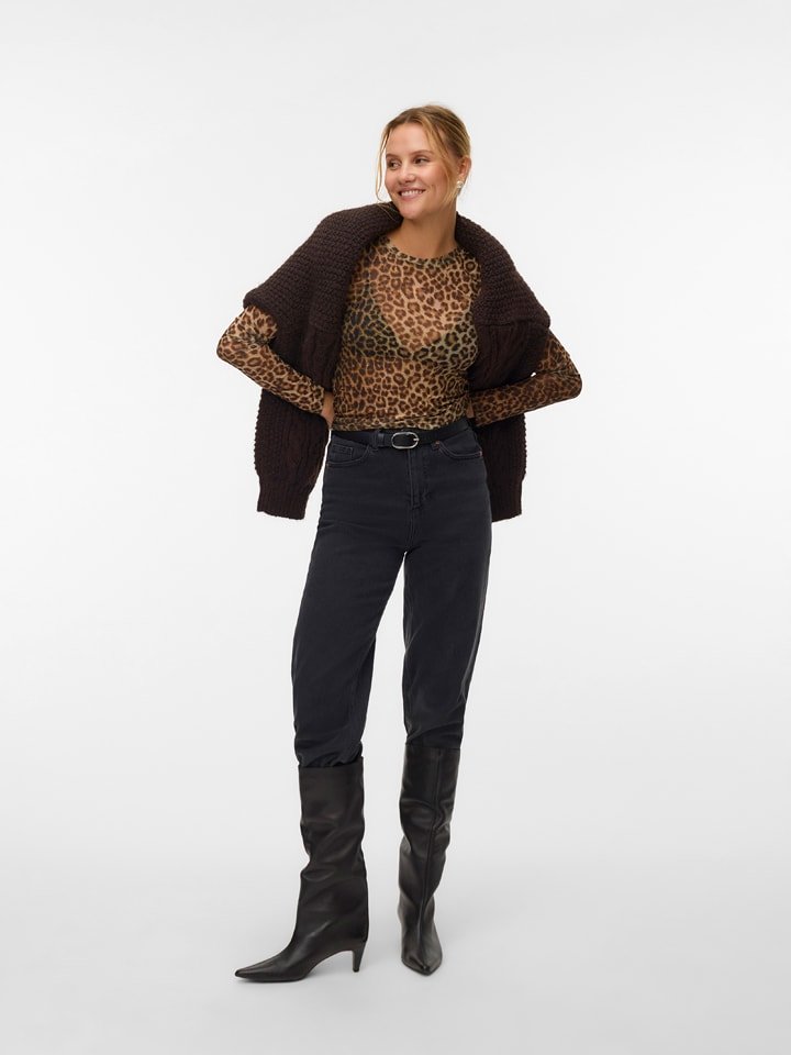 Vero Moda Bluzka w kolorze jasnobrązowo-brązowym rozmiar: M