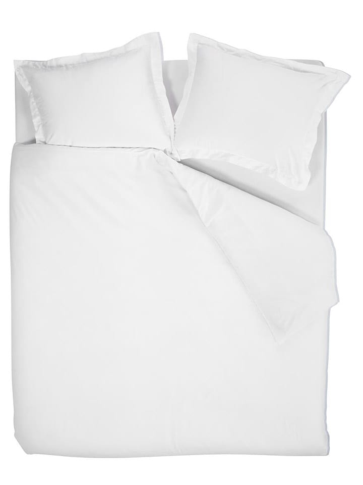 Beddinghouse Komplet pościeli satynowej "Gloss" w kolorze białym rozmiar: 200x200/220 cm